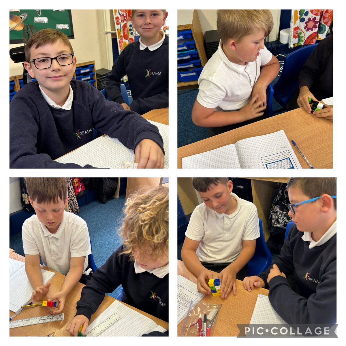Year 5 have been finding and comparing the volume of different shapes today. Xx 
#GrangeMaths 
<a href="/GrangeMissA/">GrangeMissA</a> 
<a href="/GrangeMrsMcG/">Mrs McGilloway</a>
