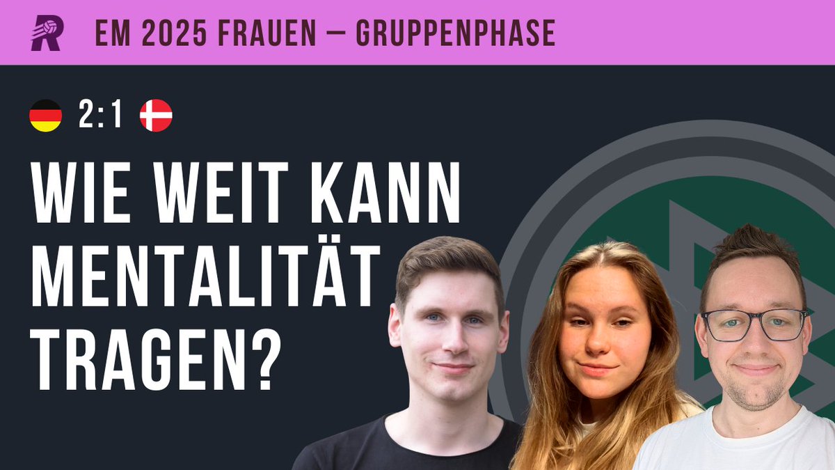Rasenfunk (@rasenfunk) on Twitter photo Mit einem Kraftakt besiegt das DFB-Team starke Däninnen, aber kann das der Anspruch sein? Emilie Bitsch und <a href="/JustinKraft/">Justin Kraft 🏳️🌈</a> über Probleme im Aufbau, Herzrasen in der Defensive und eine Stärke, die eigentlich eine Schwäche ist: rasenfunk.de/nationalteams/…
#GERDEN #WEURO2025 Mit einem Kraftakt besiegt das DFB-Team starke Däninnen, aber kann das der Anspruch sein? Emilie Bitsch und <a href="/JustinKraft/">Justin Kraft 🏳️🌈</a> über Probleme im Aufbau, Herzrasen in der Defensive und eine Stärke, die eigentlich eine Schwäche ist: rasenfunk.de/nationalteams/…
#GERDEN #WEURO2025
