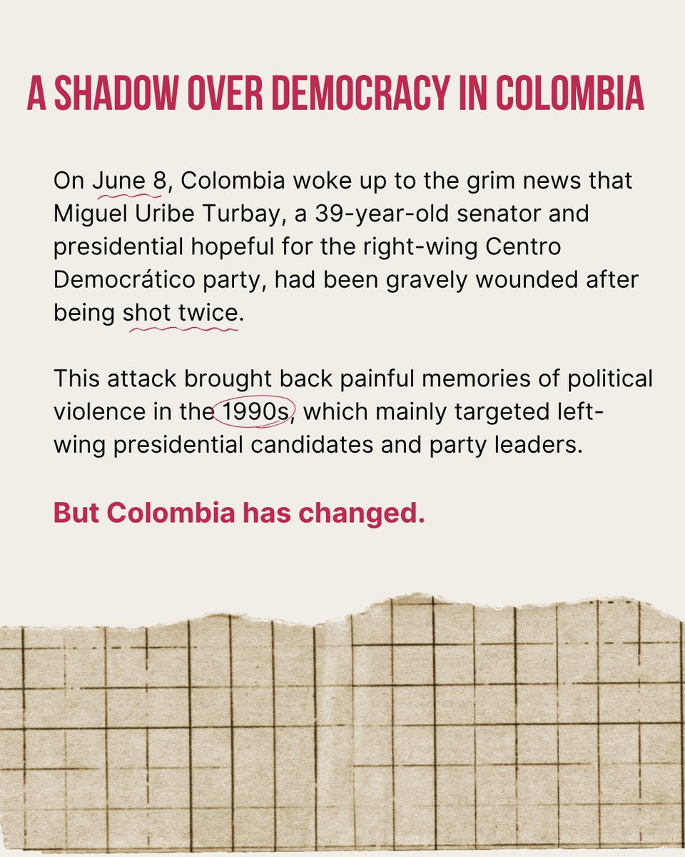 theICTJ's tweet image. #ExpertsChoice | This month's Experts' Choice features an overview of the complex political climate in Colombia ahead of upcoming elections in 2026.
Read @MariaMcmoreno's text here
👇
ictj.org/latest-news/sh…