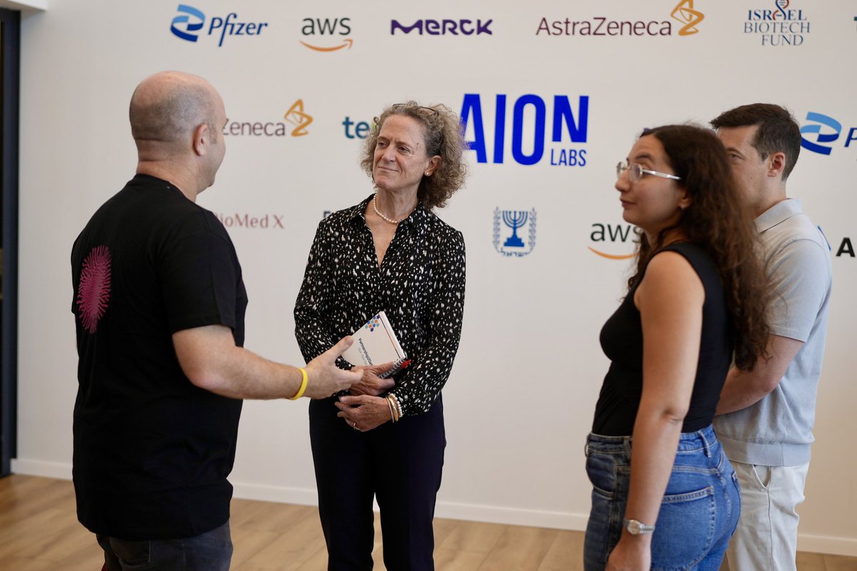 Mati Gill (@matigill) on Twitter photo Thank you <a href="/Scanlon_Leslie/">Leslie Scanlon</a> and the <a href="/CanEmbIsrael/">Canada in Israel</a> team for visiting us today at the <a href="/AionLabs/">AION Labs</a> #companycreation workshop on #GenAI for Target Combinations.
Looking forward to expanding partnerships between Israel and Canada on the #biotech and #AI fronts! ๐ฎ๐ฑ๐จ๐ฆ๐ฎ๐ฑ๐จ๐ฆ Thank you <a href="/Scanlon_Leslie/">Leslie Scanlon</a> and the <a href="/CanEmbIsrael/">Canada in Israel</a> team for visiting us today at the <a href="/AionLabs/">AION Labs</a> #companycreation workshop on #GenAI for Target Combinations.
Looking forward to expanding partnerships between Israel and Canada on the #biotech and #AI fronts! ๐ฎ๐ฑ๐จ๐ฆ๐ฎ๐ฑ๐จ๐ฆ