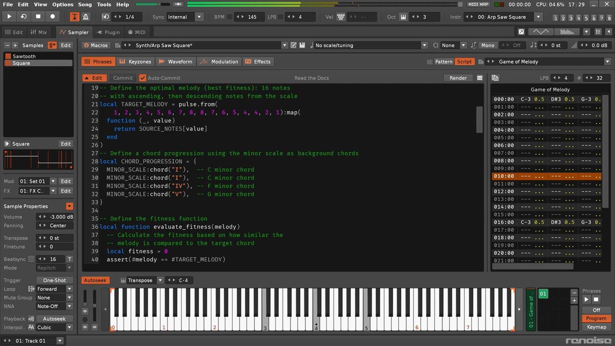 cdmblogs's tweet image. Renoise 3.5 is huge: phrase scripting, tuning support, @Ableton Link start/stop, splitter effect, more.
Let's say that again - you get @tidalcycles notation in @renoise now - or anywhere, via the open-source Rust-powered pattrn.
cdm.link/renoise-3-5-ph…