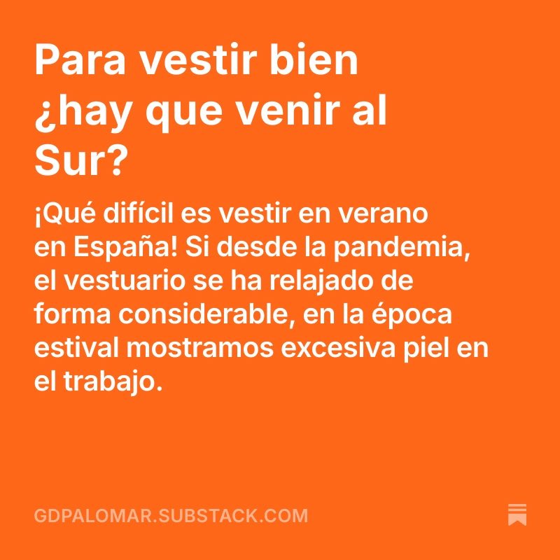 gdpalomar's tweet photo. Acudir a la oficina como si viniéramos del chiringuito debería estar prohibido. Aunque también entiendo que las compañías prefieran no abrir “este melón”, que tanta controversia causa año tras año… https://t.co/a6reCUPybE https://t.co/zoYYXiFyOO