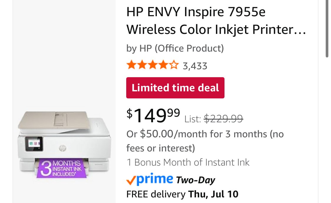 📣 Update: The printer I added to replace my broken classroom one is on Prime Day sale!
If you were thinking of helping or sending a $10 gift card, this is a great time- your support goes even further 🙏
Thank you for the RTs &amp; kindness 💛
🔗 amazon.com/hz/wishlist/ls… #clearthelist