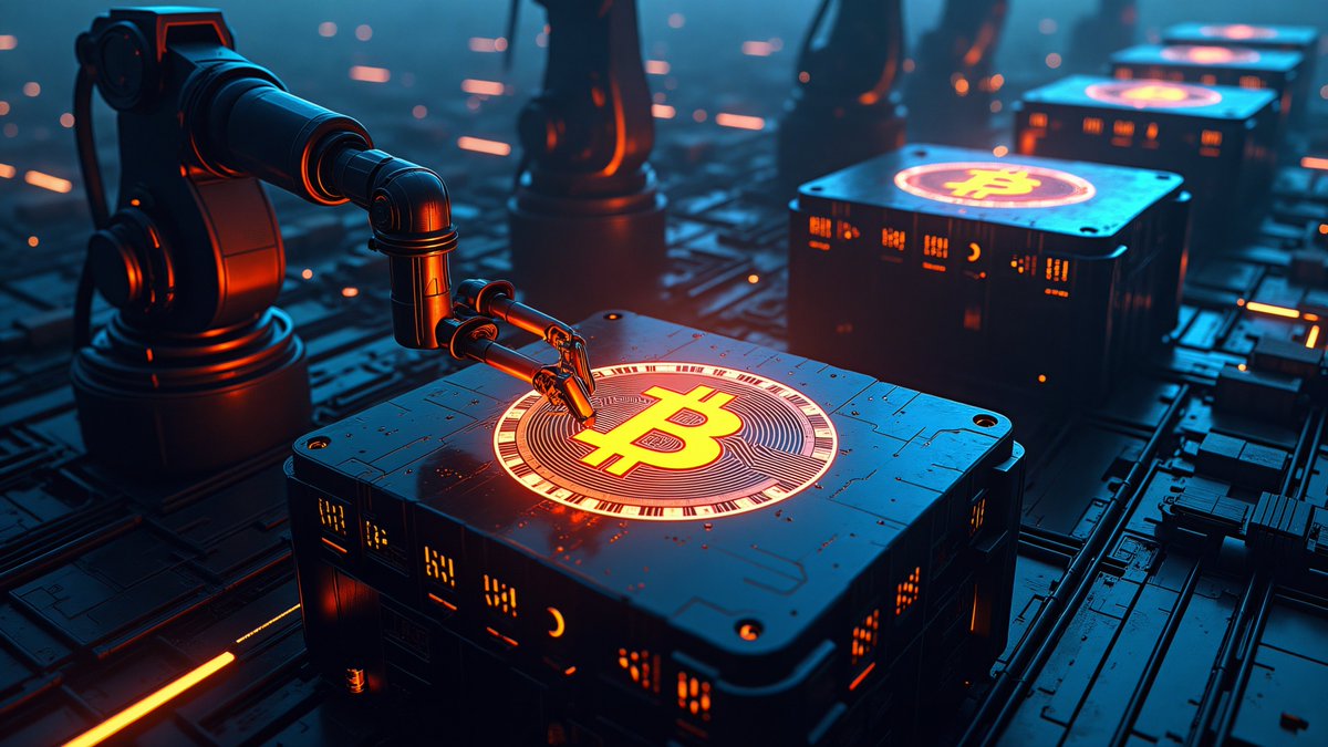 BtcWallpaper's tweet photo. 🚨 Insider photo of the new #Bitcoin block production https://t.co/vxBzszlVJi
