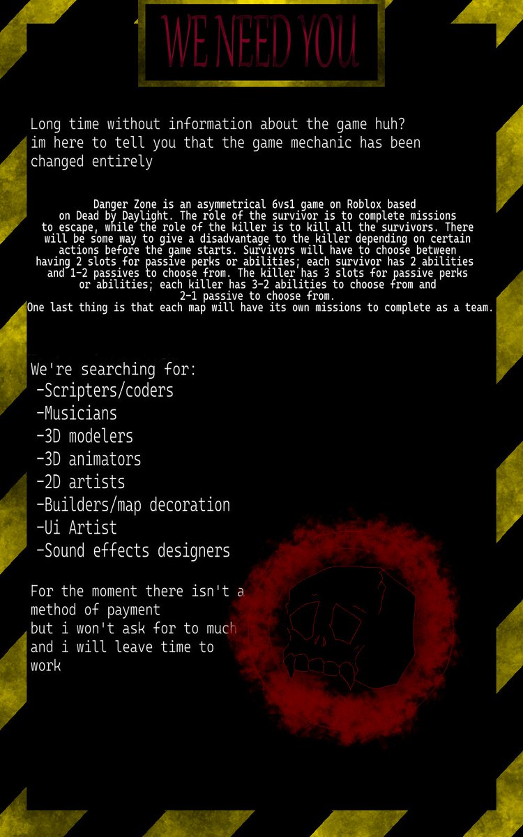 7_DANGER_ZONE_7's tweet photo. Hi im back because i still need to search for more workers because the game is going in a new way and im trying to make more original mechanics to add to the game, anyways if you want to help contact me on dm's on twitter #RobloxDev https://t.co/yWyUKMMNup