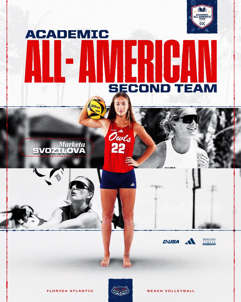 FAUBeachVB's tweet image. ππππππ¦π’π ππ₯π₯-ππ¦ππ«π’πππ§ β¨
Following a record-breaking season, Marketa Svozilova becomes the program's first @CollSportsComm Academic All-American!
π° bit.ly/44mpuiF
#WIPποΈ