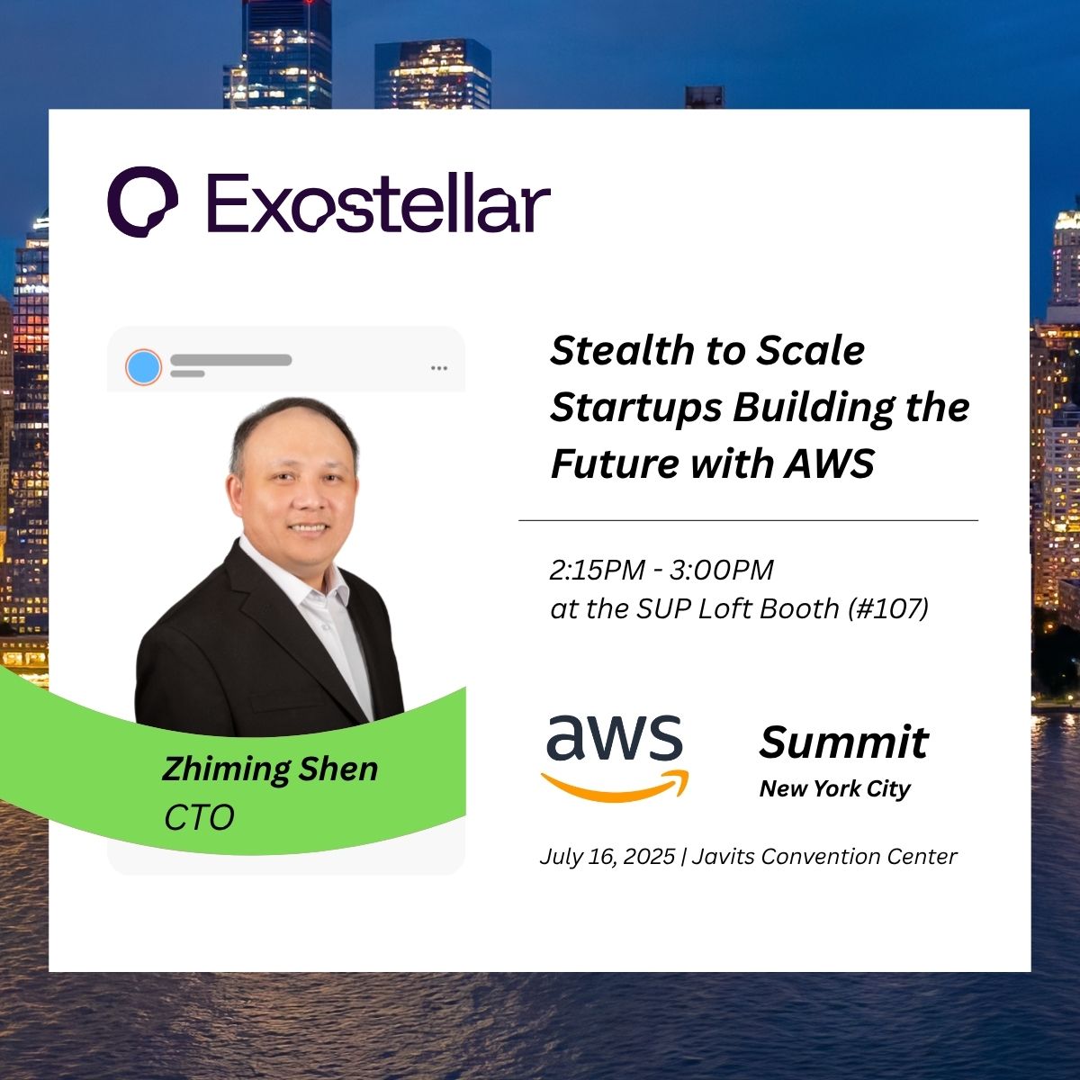 exostellarcloud's tweet image. Join our CTO, Zhiming Shen, for his talk on how Exostellar scaled from a startup to supporting 𝗲𝗻𝘁𝗲𝗿𝗽𝗿𝗶𝘀𝗲 𝗹𝗲𝗮𝗱𝗲𝗿𝘀 𝗹𝗶𝗸𝗲 𝗗𝗮𝘁𝗮𝗥𝗼𝗯𝗼𝘁, 𝗔𝗿𝗺, 𝗜𝗻𝘁𝗲𝗹, 𝗮𝗻𝗱 𝗺𝗼𝗿𝗲 in their cloud optimization journey.