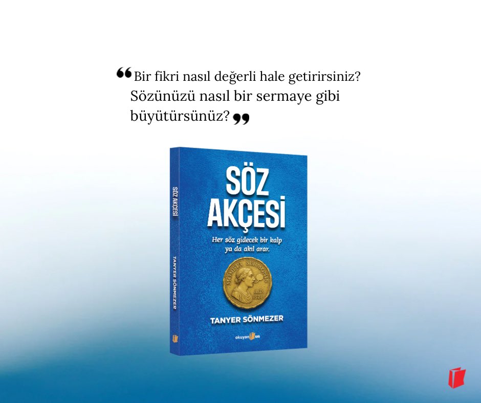 Okuyan Us (@okuyanus) on Twitter photo Bazı kitaplar vardır, sadece okunmaz…
Altı çizilir, defalarca dönülüp okunur, konuşmalara ilham verir, karar anlarında danışılır. Söz Akçesi tam da böyle bir kitap.
Tanyer Sönmezer (<a href="/TanyerSonmezer/">Tanyer Sonmezer</a>), bu kez her sunumunda, her konuşmasında insanları derinden etkileyen o “sihirli Bazı kitaplar vardır, sadece okunmaz…
Altı çizilir, defalarca dönülüp okunur, konuşmalara ilham verir, karar anlarında danışılır. Söz Akçesi tam da böyle bir kitap.
Tanyer Sönmezer (<a href="/TanyerSonmezer/">Tanyer Sonmezer</a>), bu kez her sunumunda, her konuşmasında insanları derinden etkileyen o “sihirli