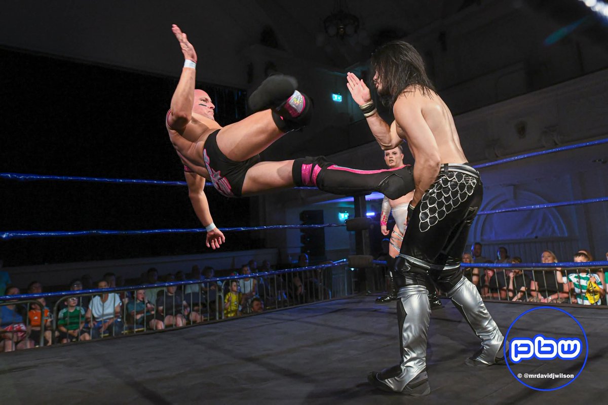 MKirbyProEgo's tweet image. Photo drop: Premier British Wrestling on 20 June 2025, PBW Championship Match against @pw_daz in Airdrie.
Credit: David James Wilson