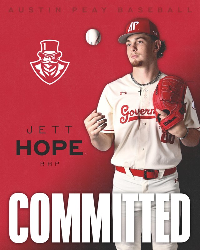 All glory to God for giving me the ability to continue playing the game I love. 

Thanks to all the coaches I spoke with the last few weeks as I found my home. 

Excited to join Austin Peay and <a href="/coach_fanning/">Roland Fanning</a>  and do my part to help my team the next few years. 

Let's Go Peay!