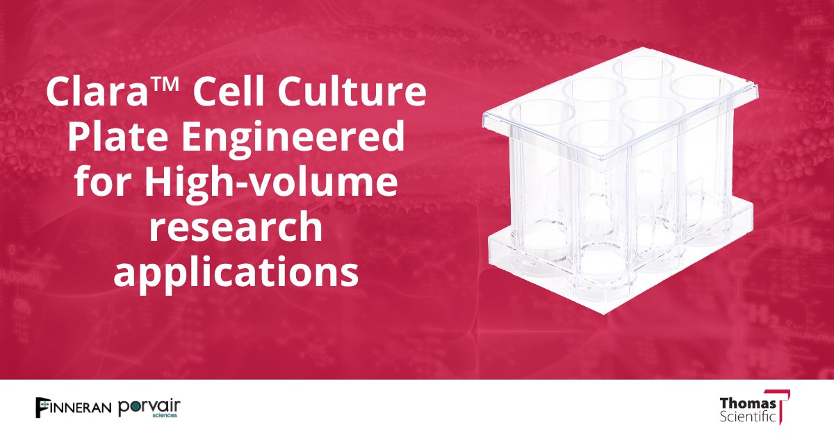 Boost your cell culture workflow with Clara™ 6 Well Plates—designed for high-volume applications like plasmid production, microbial fermentation, and 3D cell culture. Optically clear, automation-ready, and barcoded for efficiency. ow.ly/h0mi50Whsqf