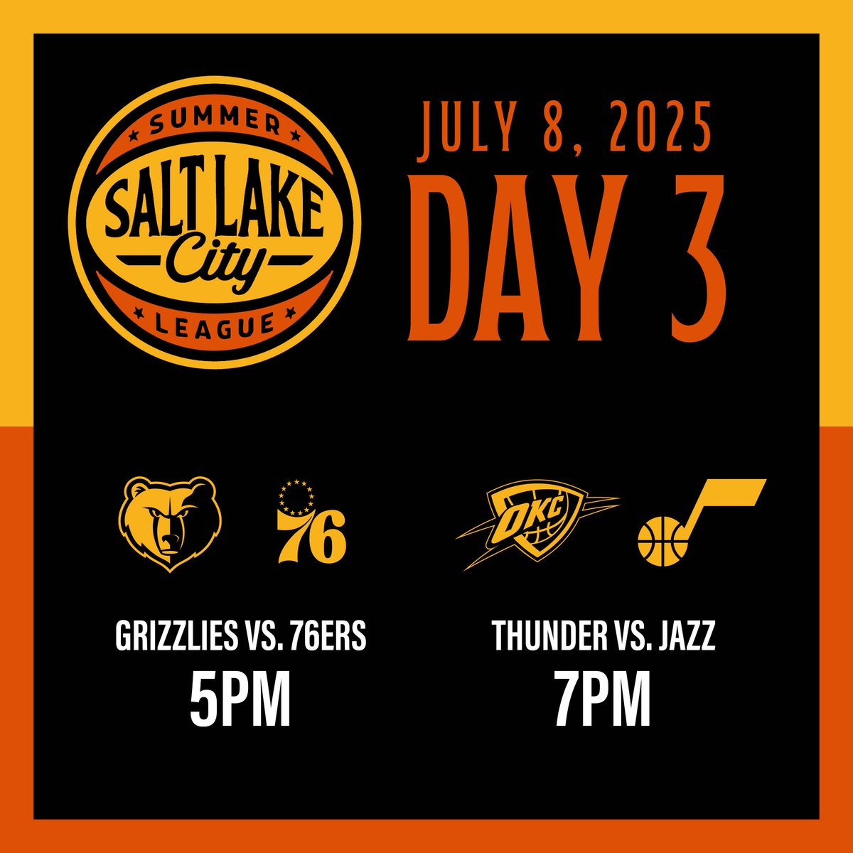 It's the final day of SLC Summer League 2025! Be sure to grab your tickets to watch the new Jazz rookies take on the defending champion OKC Thunder.