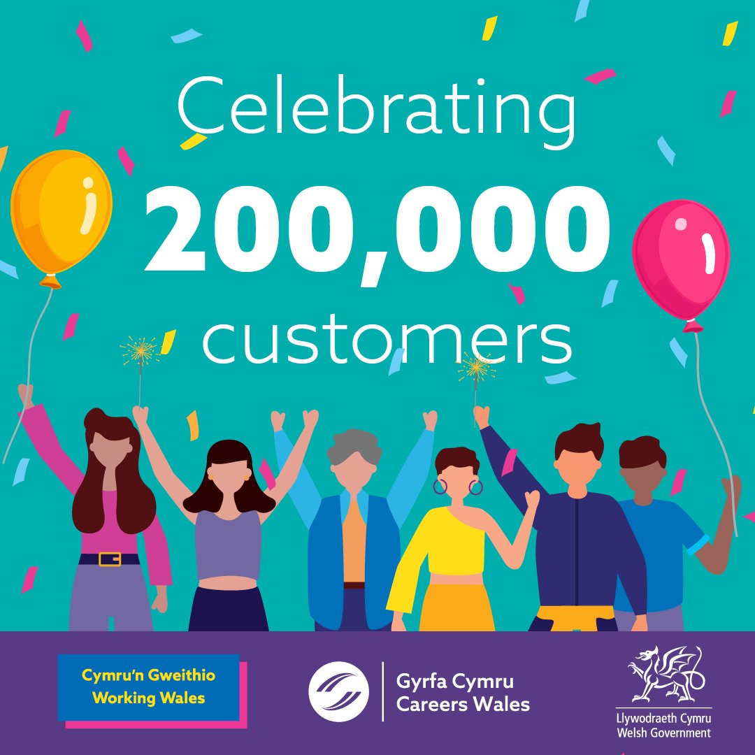 We’ve reached a major milestone🎉 

Today we’re celebrating supporting 200,000 customers🥰

Whether it’s help with finding a job or providing support during redundancy, we’re proud to play a part in every one of these stories. 

Book an appointment today👇
careerswales.gov.wales/book-an-appoin…