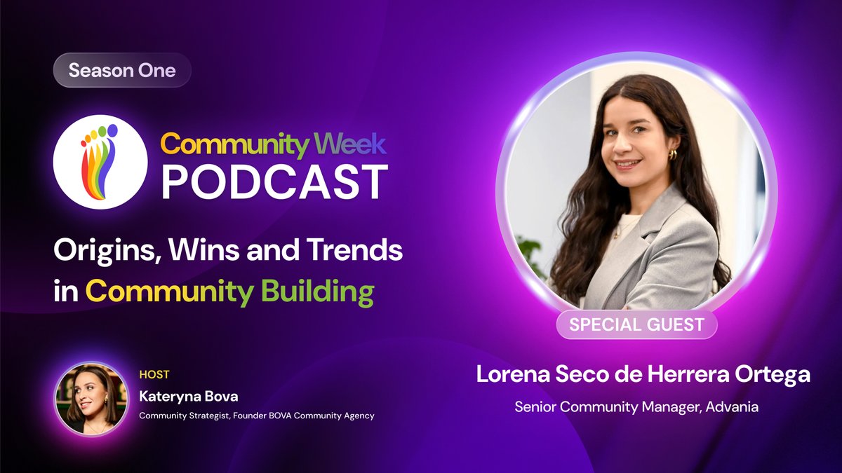🎧 New episode of the London Community Week Podcast just dropped!

This time we’re joined by Lorena Seco de Herrera Ortega, Senior Community Manager at Advania UK, to talk about running communities across multiple countries—and the power of combining empathy, strategy, and