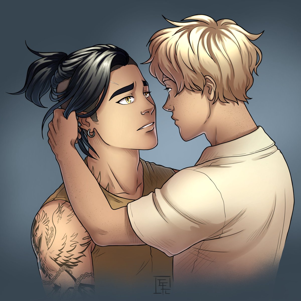 ErithEl's tweet image. &quot;Not your fault.&quot;

#herebedragons #originalcharacterart #ocart