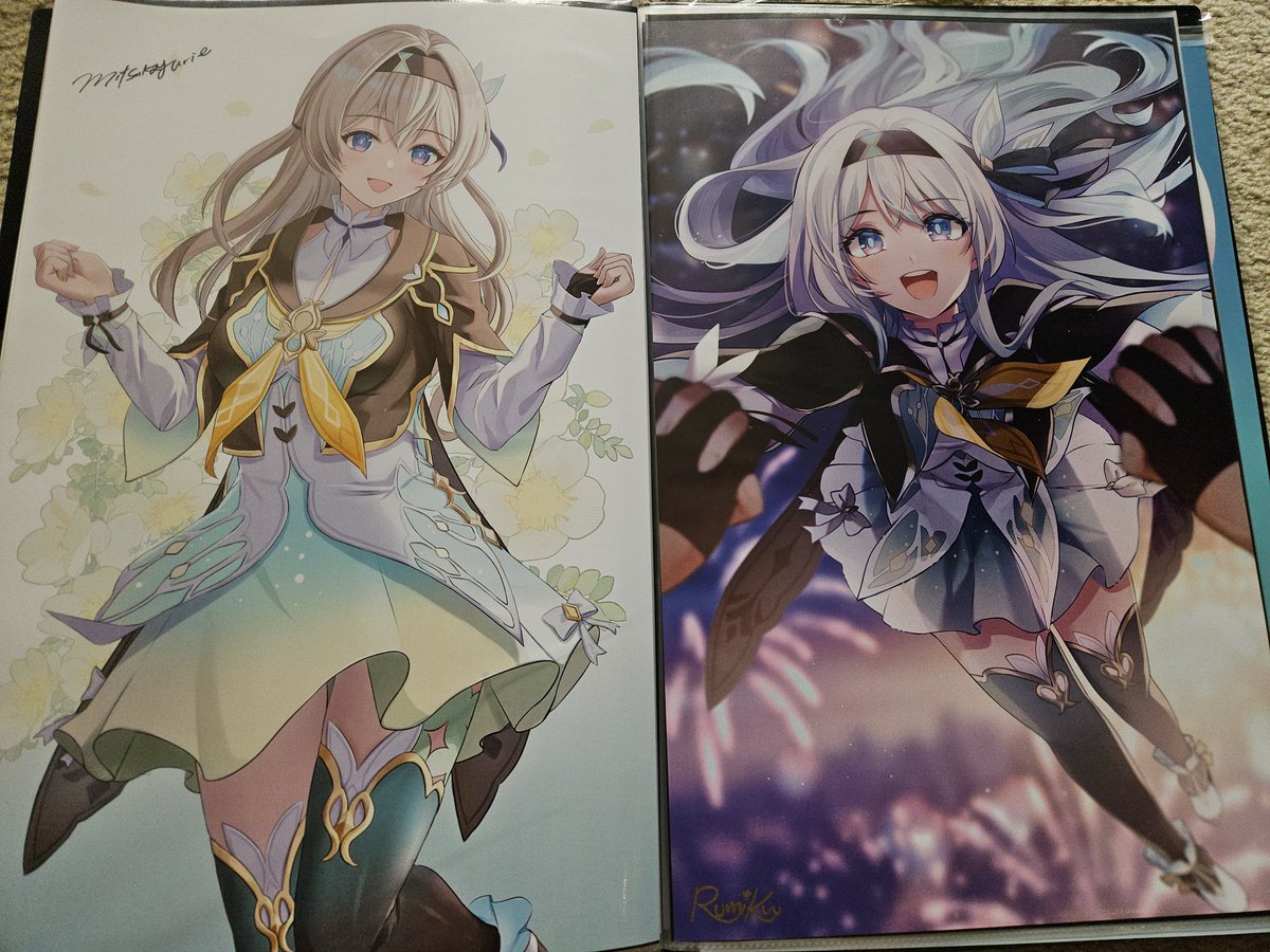 Shoutouts to <a href="/mitsukayurie/">mitsukayurie🎨C106新刊グッズ通販中</a> and <a href="/rumikuuart/">Rumi ✤ ルミ</a> for these two wonderful Firefly prints!

They make firefly's charm shine really well! Mitsukayurie's design makes me feel warm and Rumikuu's reminds me of the in game moment so much!