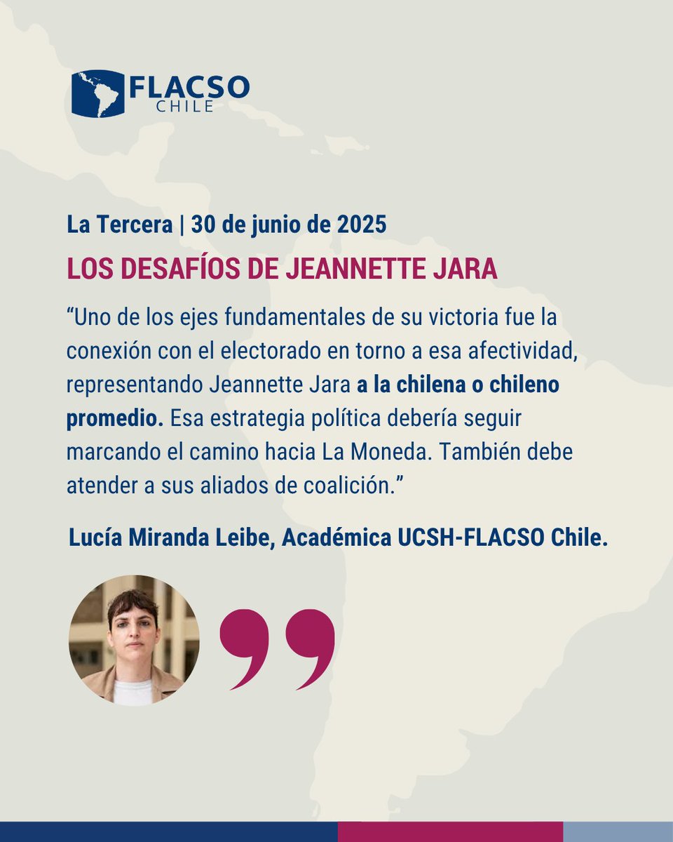 FLACSO Chile (@flacso_chile) on Twitter photo #Opinión | 🗳️ ¿Qué revelan las primarias oficialistas sobre la polarización?
Lucía Miranda, de FLACSO Chile, reflexiona en <a href="/latercera/">La Tercera</a> sobre los riesgos de la polarización afectiva y el desafío de traducir la emoción política en compromiso duradero.
👉 latercera.com/cartas-al-dire… #Opinión | 🗳️ ¿Qué revelan las primarias oficialistas sobre la polarización?
Lucía Miranda, de FLACSO Chile, reflexiona en <a href="/latercera/">La Tercera</a> sobre los riesgos de la polarización afectiva y el desafío de traducir la emoción política en compromiso duradero.
👉 latercera.com/cartas-al-dire…