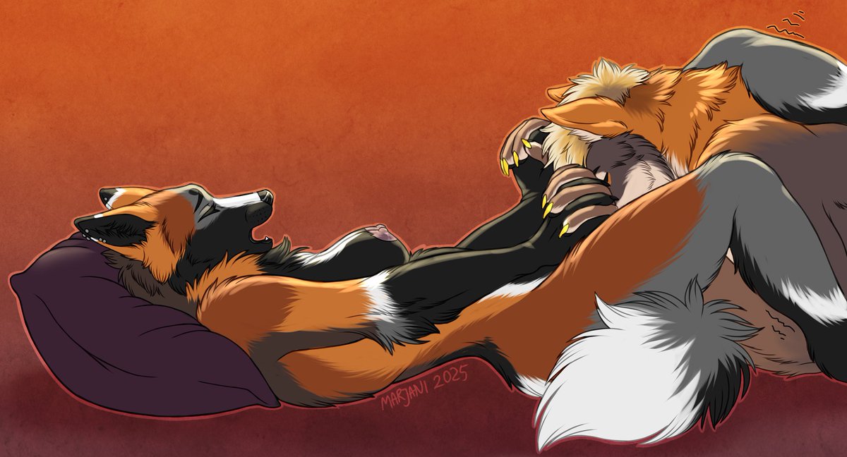 Finished YCH for Fuchstraumer and her hubby Oakley <3