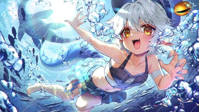 I'm Saty, anime-style illustrator. I draw VTuber illustration and model art. These are just a few of the pieces of art I have created for commissions. You can check out more in my portfolio. Commissions are accepted on VGen #PortfolioDay #PORTFOLIODAY2025
