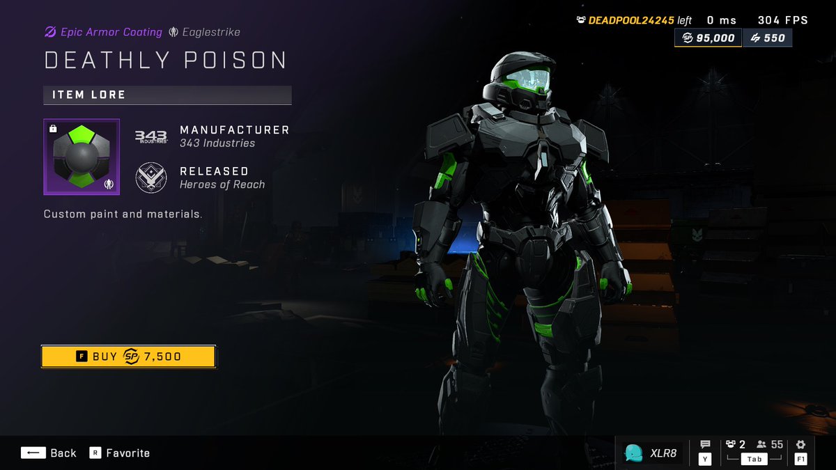 XLR8_LIVE's tweet image. Deathly Poison (Razer exclusive) available in the exchange
Previously locked to a year 1 promotion