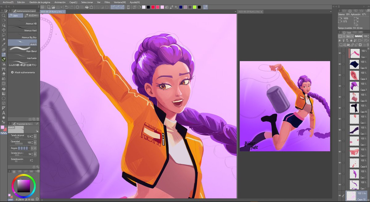 I hadn't realized that the patch on Rumi's jacket says 'Rumi'
#KPOPDEMONHUNTERS #rumixjinu