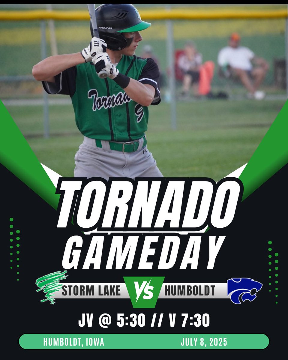 SLCSDBaseball's tweet image. Closing out the regular season tonight in Humboldt! #GoBigGreen