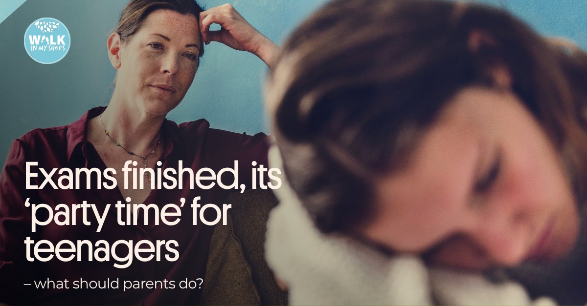 ☀️ With exams over and summer in full swing, many young people are ready to celebrate - and some may feel pressure to party. As parents, how can we support them in making safer choices?

💬 walkinmyshoes.ie/library/blogs-…