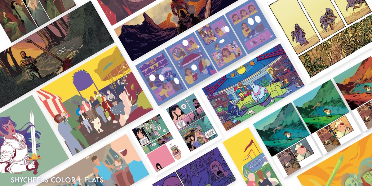 Shycheeks_Art's tweet photo. Hi~!🎀 My name is Sara HP, I'm a 2D artist from Spain looking for work in illustration / cover art / color comics!✨ #PortfolioDay #comiccolorist #comicflats #illustration 

🍀 https://t.co/iqUkrwjt2K
🍀 shycheeks@gmail.com https://t.co/tz8yBjzuN0