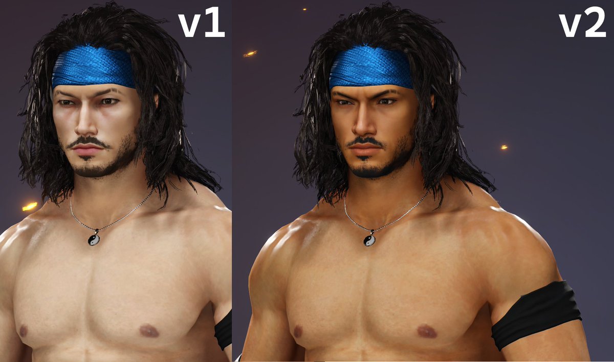 ReptileOfRot's tweet photo. Reworked the face texture for KUNIO https://t.co/edmk0mTrJI