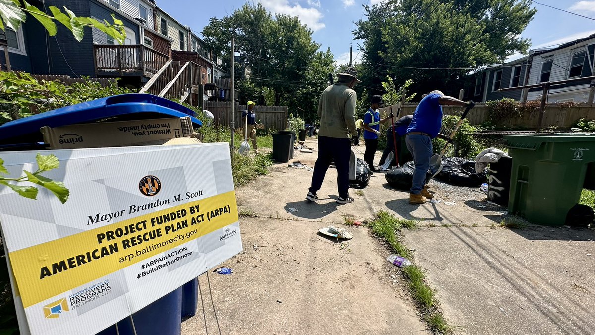 Learn more and get involved at baltimorecity.gov/charm-city-cle….
#bmoreclean #ARPAinACTION