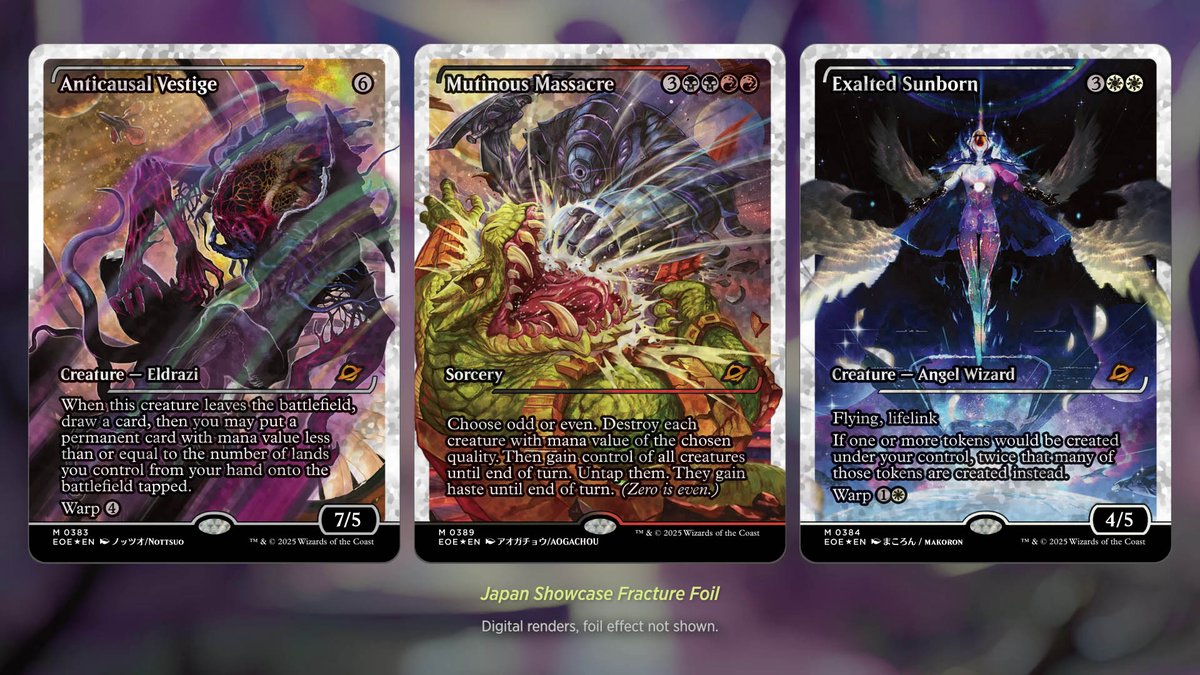 MTG_Arena's tweet image. Next is #MTGEternities&apos; Japanese Showcase Fracture Foil.