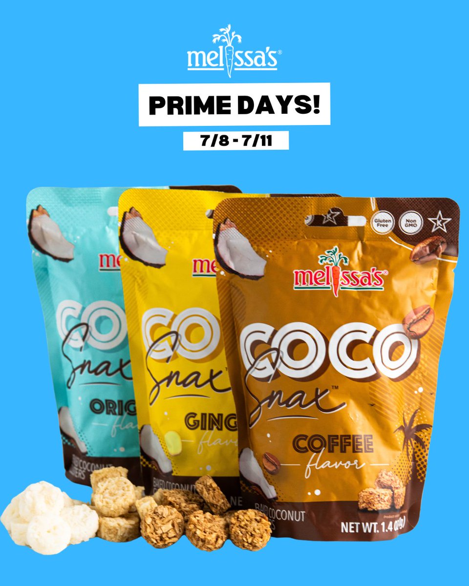 🚨 It’s time! Melissa’s Prime Days are HERE – July 8–11 only! 🚨

melissas.com/collections/pr…

Act fast—these Prime Day deals won’t last long!

#MelissasProduce #PrimeDays #FreshSavings #SnackTime #GourmetGifts #SummerSale