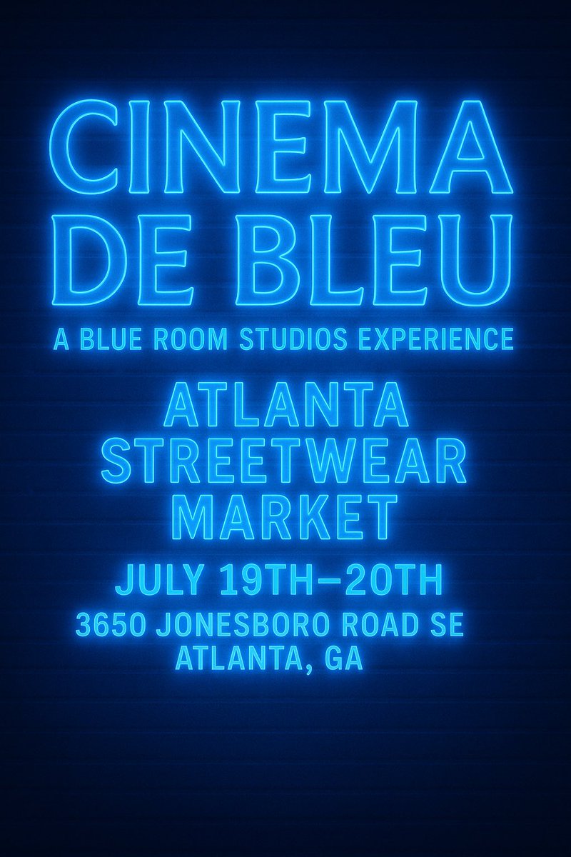 BigJocATL's tweet photo. Catch @TBRStudiosATL Pop-Up #CinemaDeBleu Live At @ATLSWM July 19th-20th 

Come Watch Hood’ Classics • Eat Lemon Pepper Popcorn • Shop Exclusive Pop-Up Items In A Backyard Movie Night Experience 

Tickets Available At https://t.co/jar1aoEpfq https://t.co/chaGg69KZF