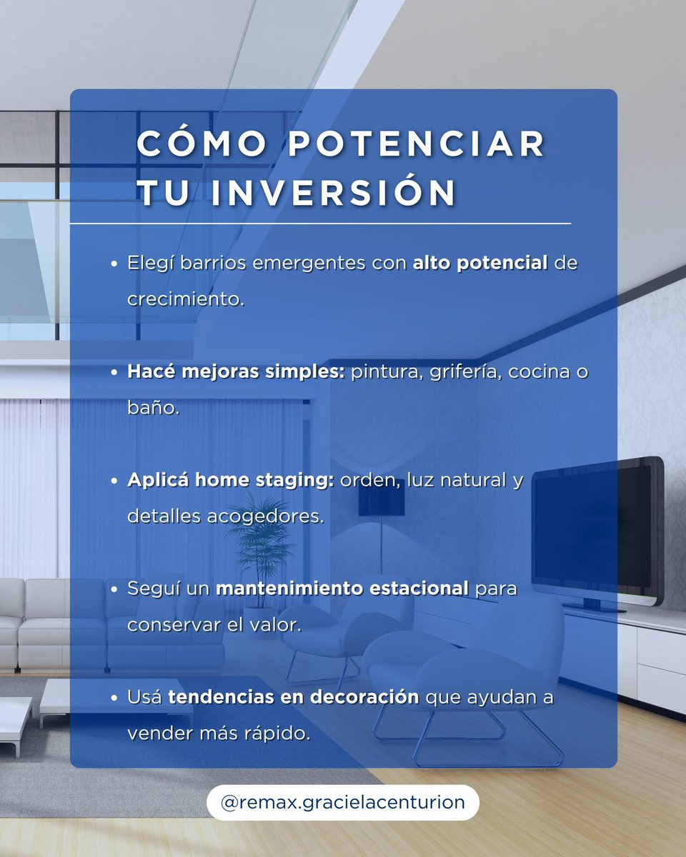 MaxGraciela's tweet photo. ¿Querés invertir con inteligencia y seguridad?
Te ayudo a analizar, negociar y elegir lo mejor para vos.
#InversionInteligente #TuLugarConPropósito #GracielaCenturión https://t.co/zL5u2kiqug