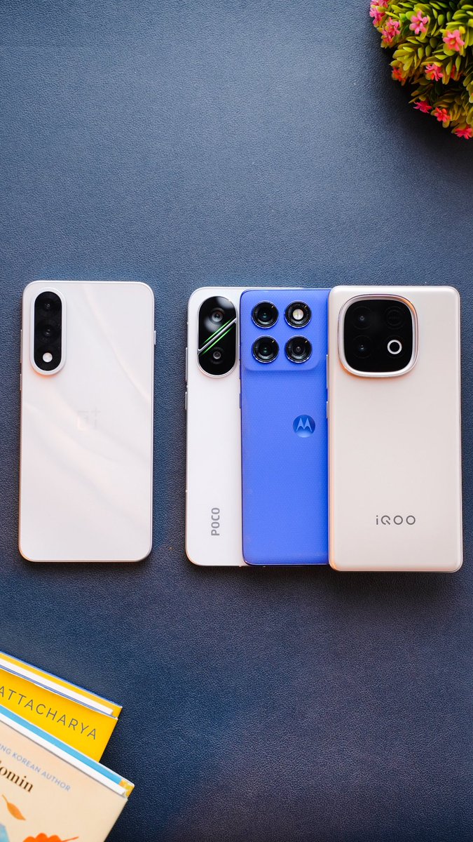 TechTadkaX's tweet photo. 🚨 Another strong contender in the sub-₹30K segment! 👀
Meet the OnePlus Nord 5 — ready to take on POCO F7, iQOO Neo 10, and Moto Edge 60 Pro.
💰 Starts at ₹29,999* (8GB + 256GB)
*Includes ₹2,000 bank offer

🔥 Top Specs:
⚙️ Snapdragon 8s Gen 3
📱 6.83" 1.5K 144Hz Swift AMOLED
📸 50MP + 8MP Dual Cam | 50MP Selfie
🔋 6800mAh Battery | 80W Fast Charging
🧠 OxygenOS 15 | 4+6 Year Updates
It's a tough call...
**Which one would you pick & why?**👇
#OnePlusNord5 #Sub30KKing #TechTadkax