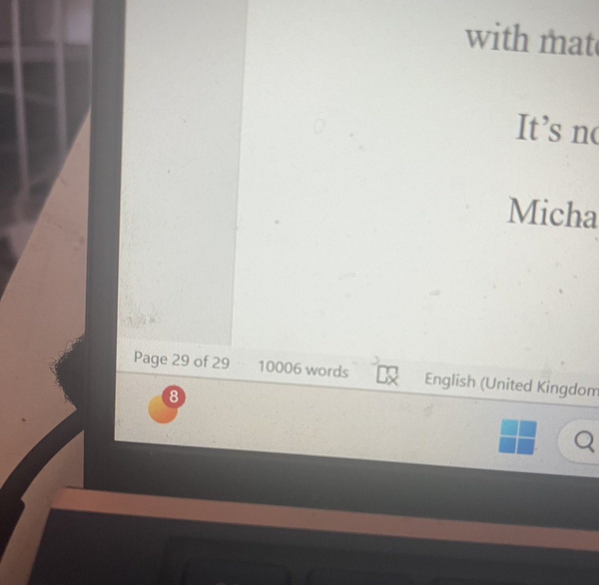 New book in progress. 10,000 words always makes it feel like it’s really a thing