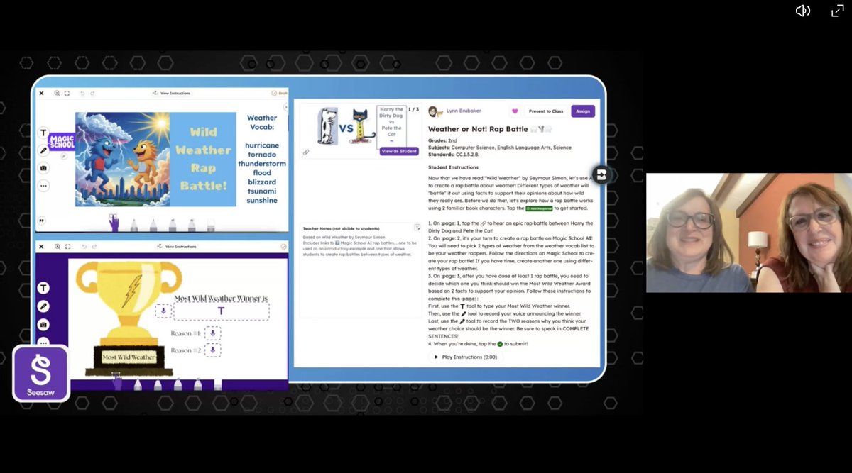 balbaughbesties's tweet image. Unlock Al in Seesaw: Create, Engage, and Personalize Learning Experiences #SeesawConnect2025 Y&apos;all! @Seesaw

We use AI as purposeful, personalized TOOLS not Teacher replacements💡

🔥 The sessions drop on-demand on July 9. events.seesaw.me 

#SeesawConnect_Contest