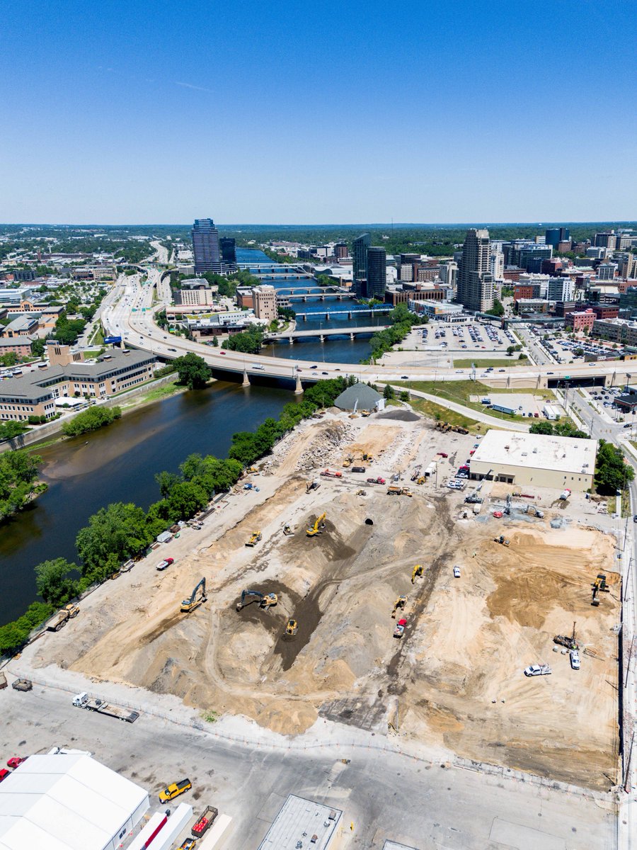 What a difference a year makes. Construction continues at 201 Market Ave SW, the future home of the Acrisure Amphitheater. 

Learn more at bit.ly/4lGiF11