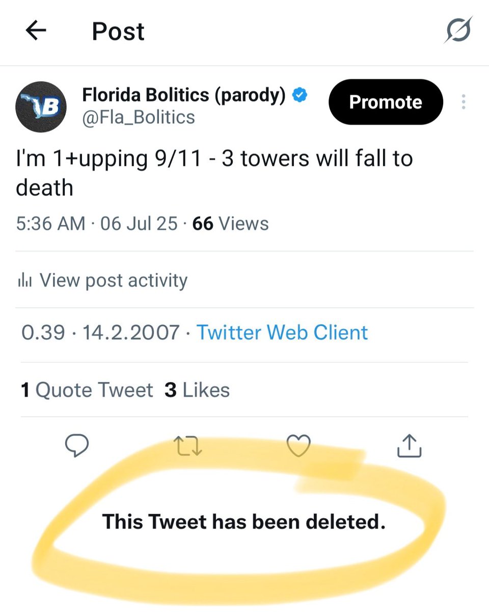 We the person, at Florida Bolitics, and it's parent company Rocafella Campaigns, and all future subsidiaries, strongly disavow violence in all forms.