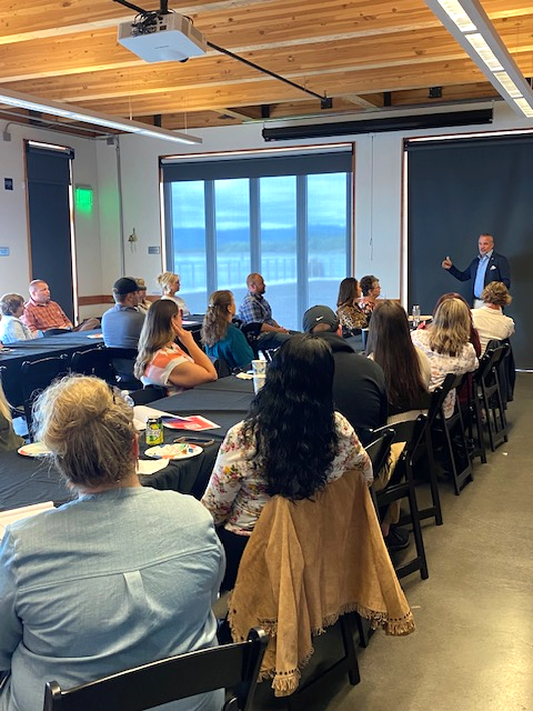 The Coos County Board of Realtors held their Mid-Year Membership Meeting where Collin Mullane, newly elected NAR 1st VP from Oregon, spoke about the benefits of RPAC!