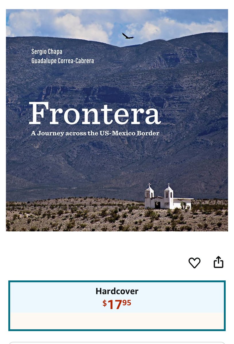 Sergio Chapa (@sergiochapa) on Twitter photo 🚨 Summer Sale: Amazon has "Frontera: A Journey Across the US-Mexico Border" on sale for $17.95!!!
This project was YEARS of hard work by <a href="/GCorreaCabrera/">Guadalupe Correa-Cabrera</a> and I...
Amazon at bit.ly/3ILLAPX
#RGV #Matamoros #Reynosa #Laredo #EaglePass #BigBend #ElPaso #Arizona #Tijuana 🚨 Summer Sale: Amazon has "Frontera: A Journey Across the US-Mexico Border" on sale for $17.95!!!
This project was YEARS of hard work by <a href="/GCorreaCabrera/">Guadalupe Correa-Cabrera</a> and I...
Amazon at bit.ly/3ILLAPX
#RGV #Matamoros #Reynosa #Laredo #EaglePass #BigBend #ElPaso #Arizona #Tijuana