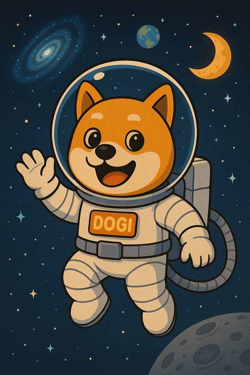 DogiDrc20's tweet photo. $DOGI has officially left the chat… and the planet 🌍🚀

Floating through the stars with 
DRC20 dreams and zero gravity vibes.

The meme mission is real. 🌕✨ https://t.co/sGPn79rAui