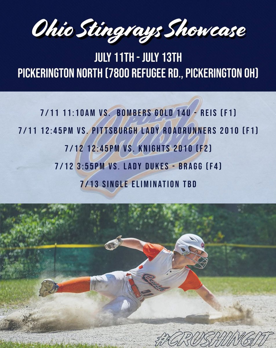 Taking a trip to OH this weekend! Let’s go Crush! #Ohio #crushingit