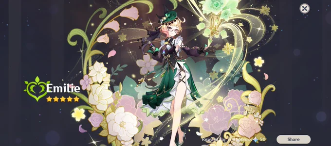 i didnt get pienon's lc yet but oh well emilie came home ig