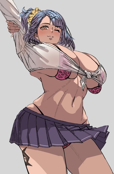 最終ラフ🤔
スカートは、この方日本で一番スカート描くのうまいんじゃないか...?と私が勝手に思っている絵師様を参考にさせて頂きました🙏 