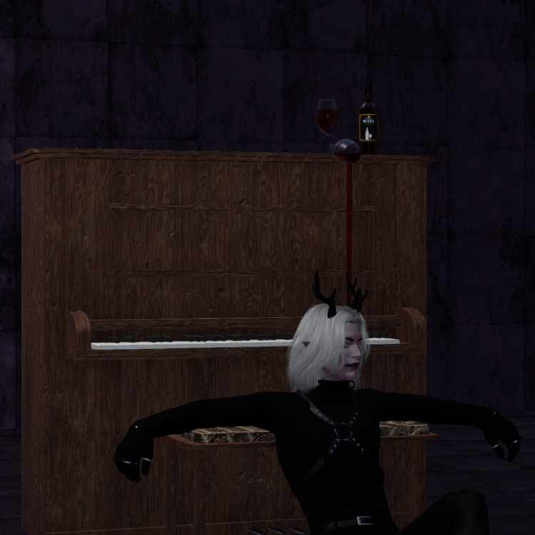 3dxmuun's tweet photo. Inspired by the piano in the Friday the 13th game. Wine is pouring from a wine glass on the old vintage looking piano.

For price information discord: aronorart.

#3dXChat #3dxbuild  #3dx  #builder3dxchat  #builder https://t.co/NN6RyaojPb