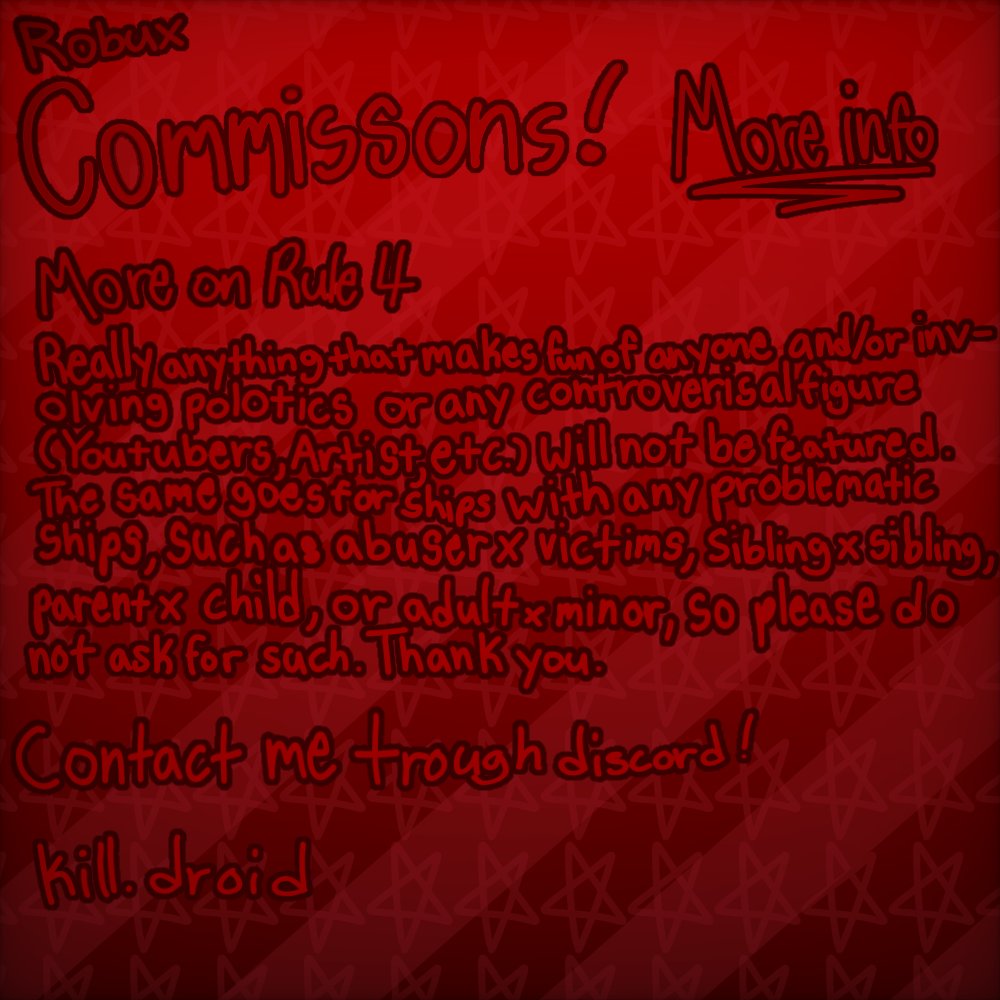 LuaMoonScript's tweet image. #ArtCommission #comissionsopen #robuxcommissions 

Note I do accept yumeship and oc x canon plus if you cannot pay in Robux you can pay by giving any price of nitro