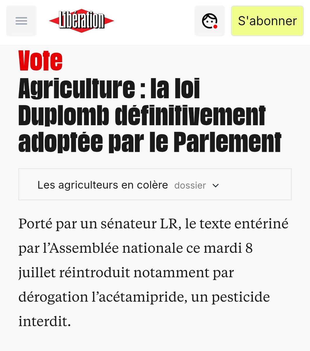 Cette loi place l'autorité sanitaire (ANSES) sous la tutelle de l'agrobusiness, qui empoisonne la population pour dégager du profit.

Elle signale la mutation du capitalisme vers une version libertarienne, qui place les intérêts de la classe dominante avant la santé publique.