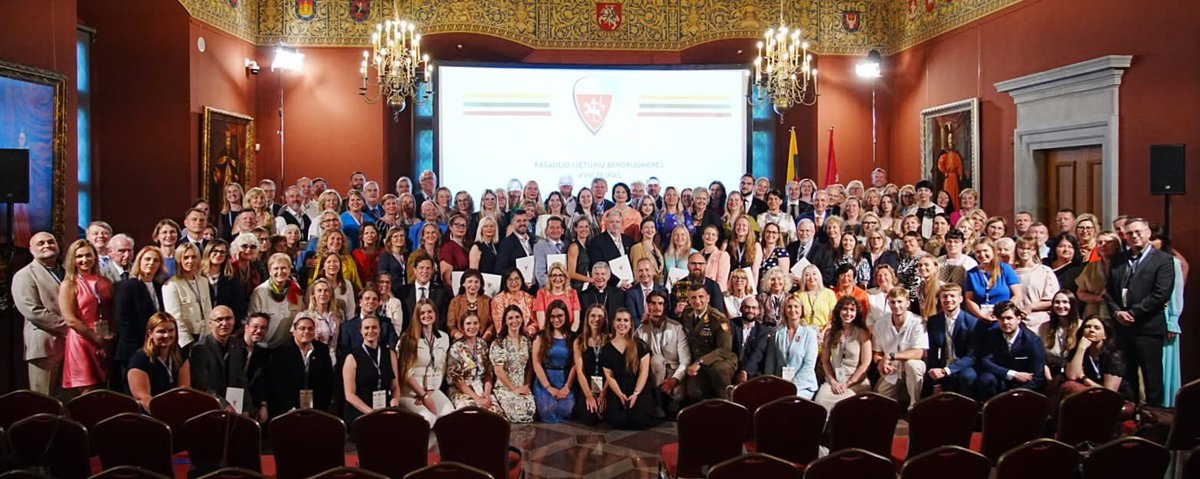 Honored to welcome delegates of the XVIII World Lithuanian Community Seimas in Vilnius. Grateful to our diaspora leaders for their close cooperation and dedication. Together, we’re building a strong, united Lithuania—no matter where we live. 🇱🇹🤝