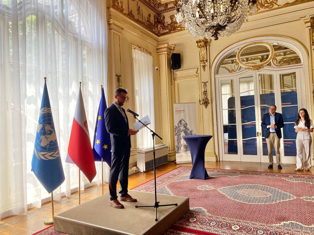 PLinUN's tweet image. Yesterday, we hosted a reception at the Polish Consulate in NYC to present Prof. Dr. Hab. Patrycja Grzebyk, 🇵🇱's candidate for the UN Committee Against Torture (2026–29) - a distinguished expert in international humanitarian law and human rights.